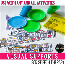 Load image into Gallery viewer, Visual Supports Strips for Speech Therapy | Describing Categories Language
