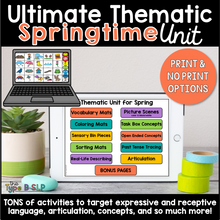 Load image into Gallery viewer, Ultimate Thematic SPRING UNIT: Distance Learning for Speech Therapy

